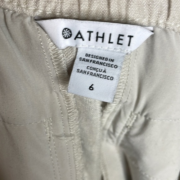 Athleta | Women’s Beige Linen Voyager Shorts Size 6 - Picture 6 of 7